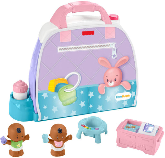 Fisher-Price Little People Cuddle & Play Nursery, portable nursery playset for toddlers and preschool kids up to age 5