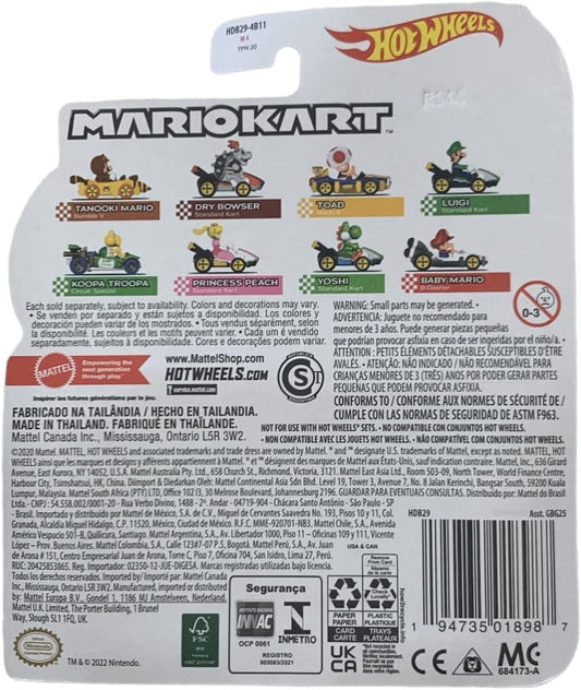 Hot Wheels Mario Kart Dry Bowser with Standard Kart Mattel 2022