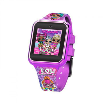 Accutime LOL Suprise Dolls Bright Swirls Kid's Interactive iTime Smart Watch