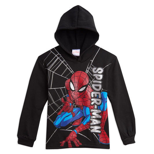 Marvel Spider-Man Toddler Boys Fleece Pullover Hoodie and Pants Outfit Set Spiderman Black 2T
