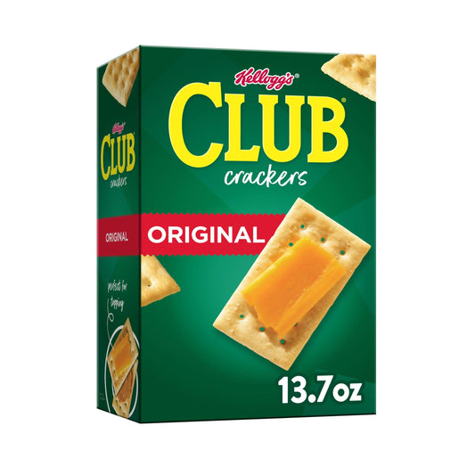Club Crackers, Lunch Snacks, Snack Crackers, Original, 13.7oz Box (1 Box)