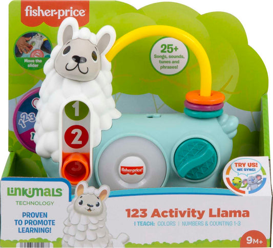 Fisher-Price Linkimals Learning Toy 123 Activity Llama With Interactive Music & Lights For Baby & Toddler Ages 9+ Months