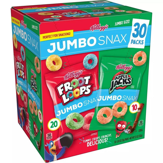 Kellogg Jumbo Snax (0.45 oz., 30 pk.)
