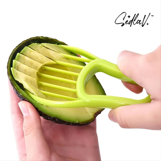 SEDLAV 3-in-1 Avocado Slicer Tool – Premium Avocado Saver, Keeper, and Cutter – Easy to Use, Food Grade Material for Great Peeling, Pitting & Slicing – Ideal for Avocado, Kiwi, Apple