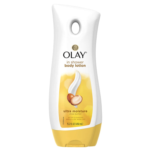 OLAY Ultra Moisture In-Shower Body Lotion with Shea Butter 15.20 oz (Pack of 5)