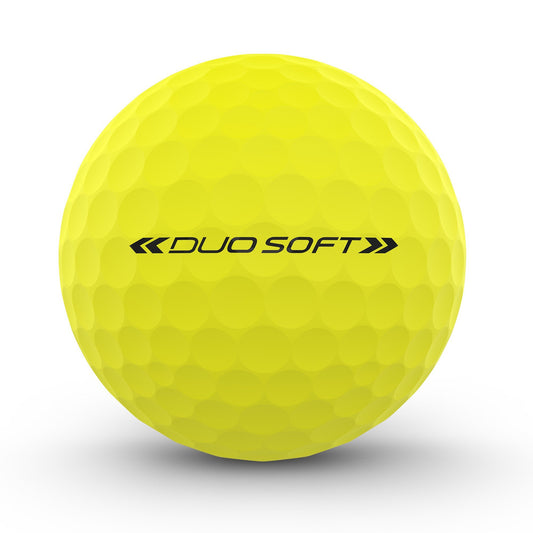 WILSON Staff DUO Golf Ball, Soft Optix, Yellow, One Size, Model: WGWP40150