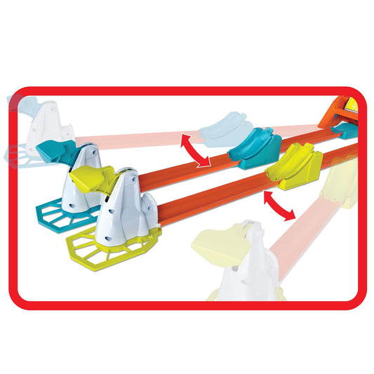 Hot Wheels Action Launch Across Challenge, Game Style Competition, 2 tracks, 2 Launchers, 2 Ramps, Ages 4 Years and Older