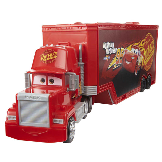 Mattel Disney Pixar Cars Transforming Mack Playset, 2-in-1 Toy Truck & Tune-Up Station with Launcher, Lift & More, Movie-Inspired Graphics, for Kids Ages 4 Years Old & Up