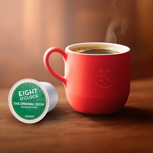 Eight O'Clock Coffee The Original Decaf, Single-Serve Keurig K-Cup Pods, Medium Roast Coffee, 48 Count