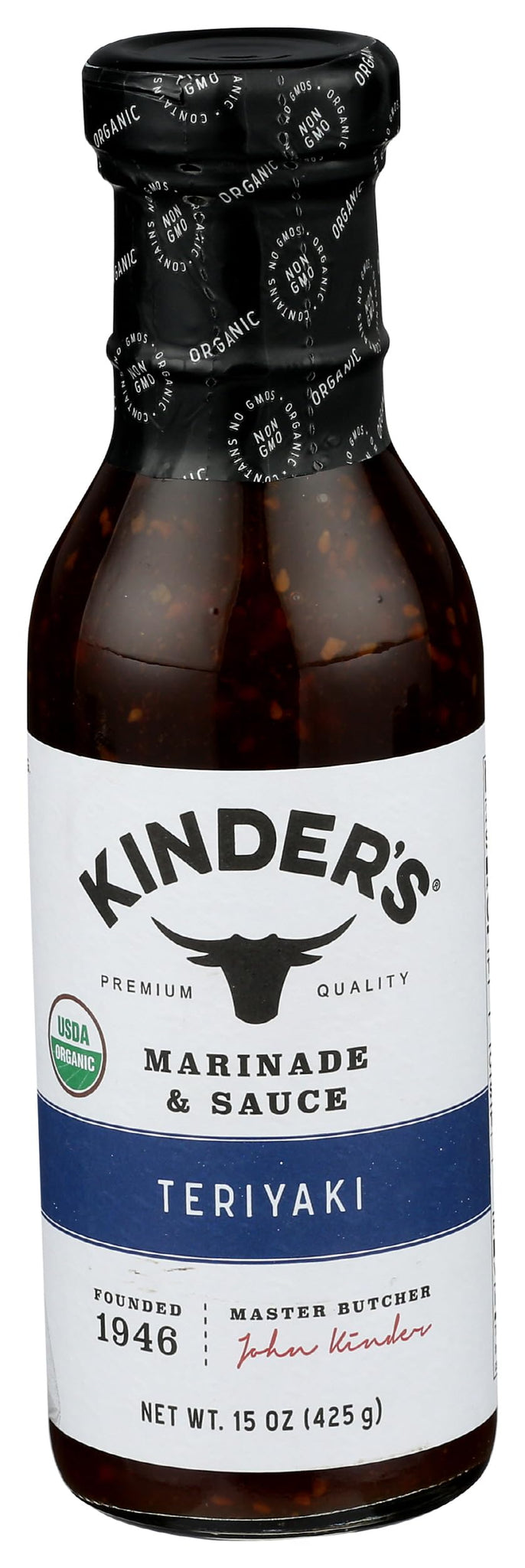 KINDERS Organic Teriyaki Marinade & Sauce, 15 OZ