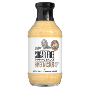 G Hughes Sugar Free, Honey Mustard Dipping Sauce - Sugar Free Honey Mustard, Gluten Free Mustard, Keto Honey Mustard, Low Carb Honey Mustard Dressing, Sugar Free Mustard -18 Oz (1-Pack)