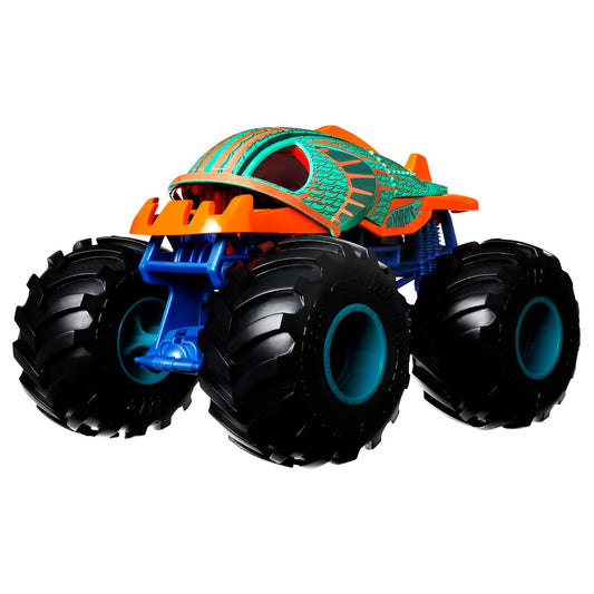Hot Wheels Monster Trucks 1:24 Scale Vehicles, Collectible Die-Cast Metal Toy Trucks with Giant Wheels & Stylized Chassis, Gift for Kids Ages 3 Years Old & Up