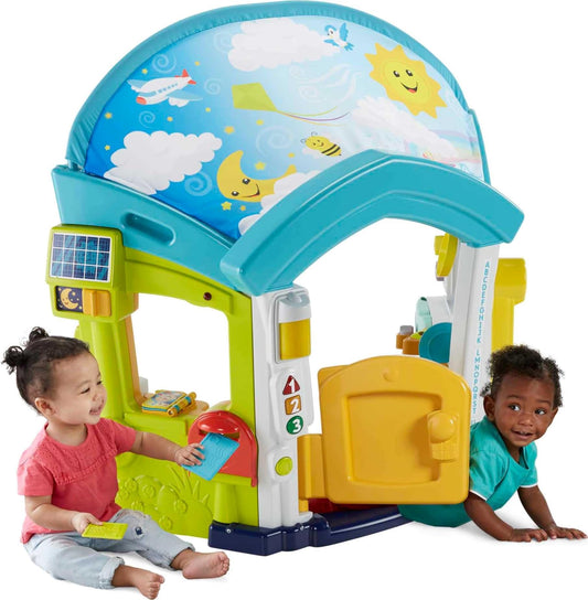 Fisher-Price Laugh & Learn Baby & Toddler Playset Smart Learning Home Interactive Playhouse with Smart Stages Content for Ages 6+ Months (Amazon Exclusive)