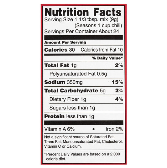 McCormick Chili Original Seasoning Mix (1.25 oz, 6 pk.)