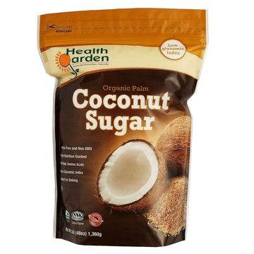 Health Garden Coconut Sugar - Gluten Free - Organic - Non GMO - Kosher - Keto Friendly (3 lb)