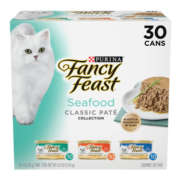 Purina Fancy Feast Seafood Classic Pate - (30) 3 oz. Cans