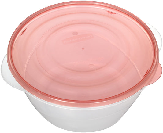 Rubbermaid Take Alongs Large Round Storage Container (Pack of 2) 15.7 Cups / 3.7 L - Red Top