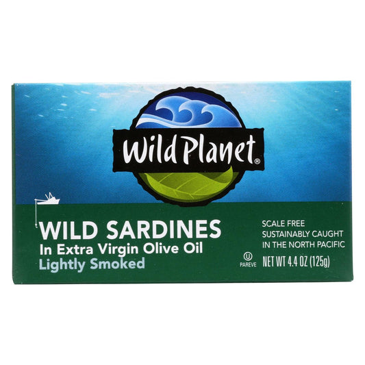 Wild Sardines EV Olive Oil L SMKD 4.4OZ