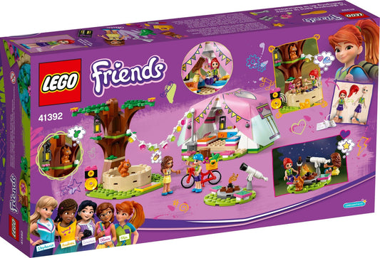 LEGO Friends Nature Glamping 41392 Building Kit; Includes Friends Mia, a Mini-Doll Tent and a Toy Bicycle (241 Pieces)