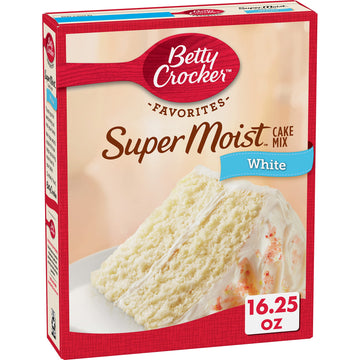 Betty Crocker Super Moist White Cake Mix, 16.25 oz (Pack of 6)