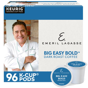 Emeril Big Easy Bold Coffee, Keurig Single-Serve K-Cup Pods, Dark Roast Coffee, 96 Count (4 Packs of 24)