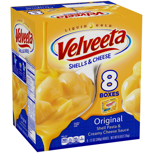 Velveeta Shells & Cheese Original Shell Pasta & Cheese Sauce- 8 Count