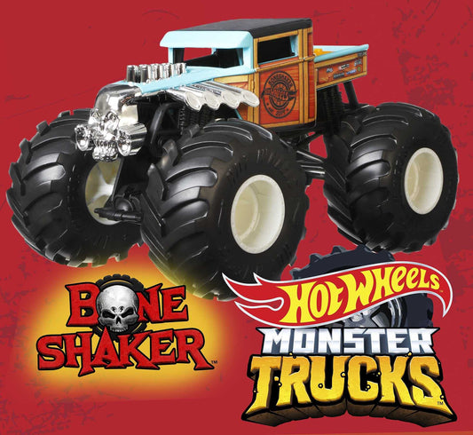 Hot Wheels Monster Trucks 1:24 Scale Vehicles, Collectible Die-Cast Metal Toy Trucks with Giant Wheels & Stylized Chassis, Gift for Kids Ages 3 Years Old & Up
