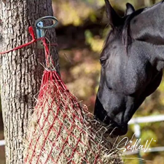 SEDLAV Water Bucket Hook for Horses - Perfect Horse Care Accessory - Durable Metal Hangers for Feed/Water Buckets - Easy to Install, with Hay Hooks and Bucket Handle