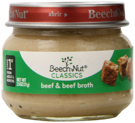 Beech-Nut Stage 1 Beef and Broth, 2.5 Ounce (Pack of 10)