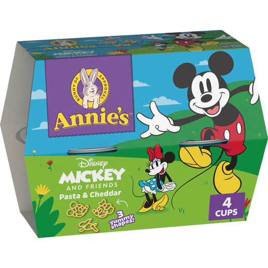 Annie's Disney Mickey & Friends, Macaroni and Cheese, Microwaveable Dinner, 4 Cups, 7.4 oz.