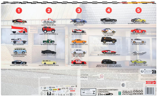 Hot Wheels Boulevard 25-Car Factory Set Premium 1:64 Scale