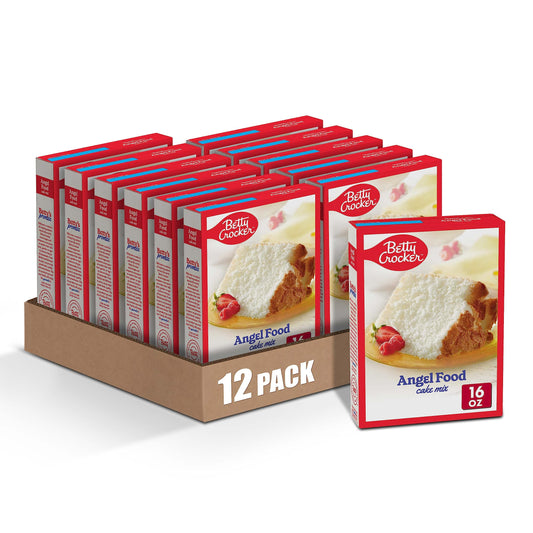 Betty Crocker Ready to Bake Angel Food Cake Mix, 16 oz. (Pack of 12)