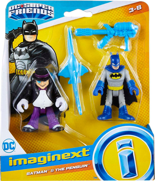 Fisher-Price Imaginext DC Super Friends Batman & The Penguin Figure Set for Preschool Kids Ages 3 to 8 Years