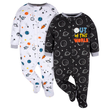 Gerber Baby Boys 2-Pack Sleep 'N Play Sky 0-3 Months