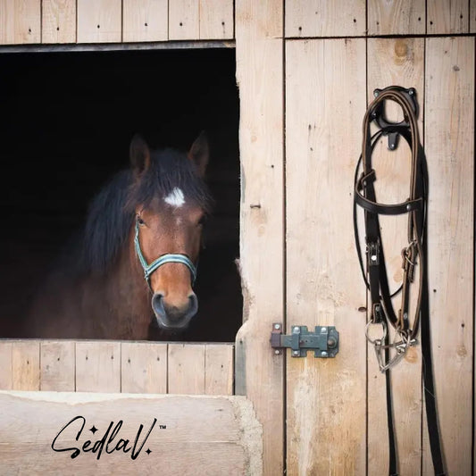 SEDLAV Durable Metal Bridle Rack for Horses - Easy-to-Install Bridle Hooks & Saddle Stand for Stables & Barns - Ideal for Saddle Blankets & Accessories
