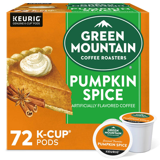 Green Mountain Coffee Roasters Seasonal Selections Pumpkin Spice, 72 Count (6 Packs of 12)