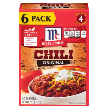 McCormick Chili Original Seasoning Mix (1.25 oz, 6 pk.)