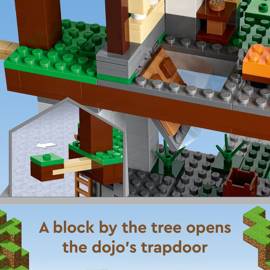 LEGO Minecraft The Training Grounds Toy Building Set 21183 Minecraft Toy for Kids, Boys and Girls Age 8+ Years Old, Building Kit with House, Cave, Trapdoor, and Ninja, Rogue and Bat Minecraft Figures