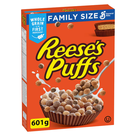 Reese Puffs Chocolate Peanut Butter Cereal 601g/21.2oz Imported from Canada