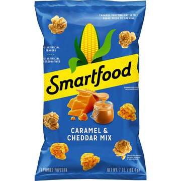 Smartfood Cheddar & Caramel Mix Popcorn, 7 Oz