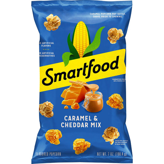 Smartfood Cheddar & Caramel Mix Popcorn, 7 Oz