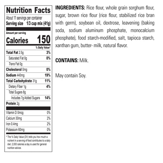 Krusteaz Gluten Free Buttermilk Pancake Mix, Light & Fluffy, 16 Oz Boxes (Pack of 8)