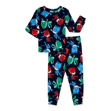 PJ Masks Pajamas 2 Piece Pajamas Set Long Sleeve Top and Pants 2T Blue