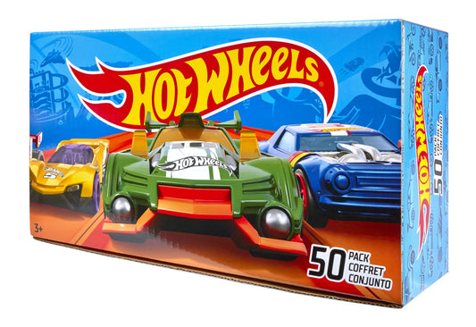 Hot Wheels Toy Cars & Trucks, 50-Pack of 1:64 Scale Vehicles, Individually Packaged, Styles May Vary (Amazon Exclusive)