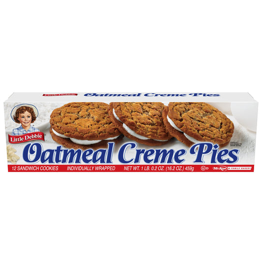 Little Debbie Oatmeal Crème Pie 16. 2 oz