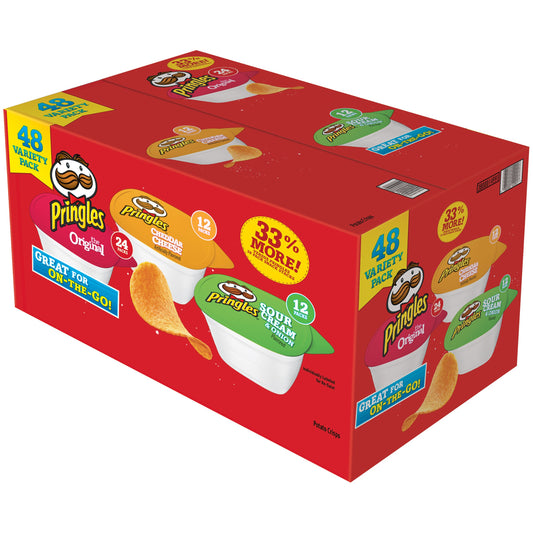 Pringles Bulk Single Serve Packs, 48 Count