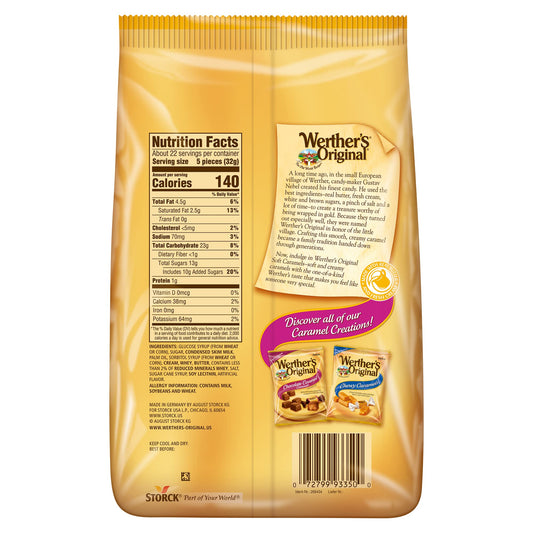 Werther's Original Soft Caramel Candy, 25 Oz Bag