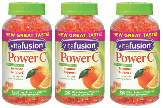 Vitafusion Power C, MGRij Gummy Vitamins for Adults - 150 Count (3 Pack)