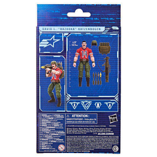 G.I. Joe Classified Series David L.Bazooka Katzenbogen Action Figure 62 Collectible Premium Toy with Accessories 6-Inch-Scale Custom Package Art