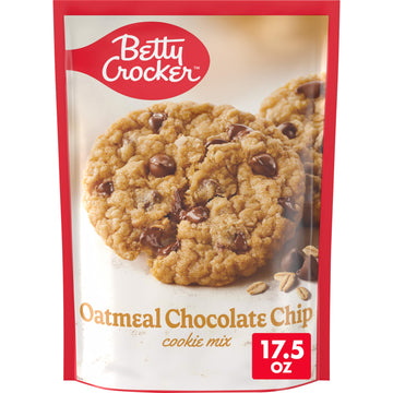 Betty Crocker Oatmeal Chocolate Chip Cookie Mix, 17.5 oz (Pack of 12)